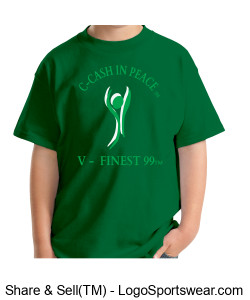 Custom C-CASH Youth T-Shirt 4 Sides (Imprinted) Gildan Ultra Cotton Design Zoom