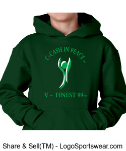 Custom Youth Pullover Fleece Hoodie Front (Imprinted) Jerzees NuBlend Design Zoom
